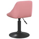 vidaXL Chaise de salle à manger Rose Velours