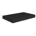 vidaXL Étagères murales flottantes 2 Pièces noir 40x23x3 8 cm MDF