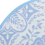 vidaXL Tapis d'extérieur bleu clair Ø160 cm PP