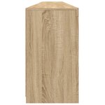 vidaXL Buffet avec lumières LED chêne sonoma 283x37x67 cm