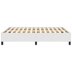 vidaXL Cadre de lit Blanc 140x190 cm Similicuir