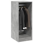 vidaXL Garde-robe gris béton 48x41x102 cm bois d'ingénierie