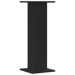 vidaXL Supports pour plantes 2 Pièces noir 30x30x80 cm bois d'ingénierie