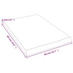 vidaXL Étagère murale 40x60x(2-4) cm bois de chêne massif non traité