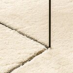 vidaXL Tapis HUARTE à poils courts doux et lavable crème Ø 160 cm