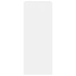 Vidaxl bibliothèque à 2 niveaux blanc 60x30x76 5 cm aggloméré