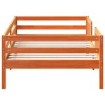 vidaXL Cadre de lit sans matelas cire marron 80x200 cm bois pin massif