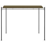 vidaXL Auvent de parasol 3x2 4 m Taupe 180 g/m²