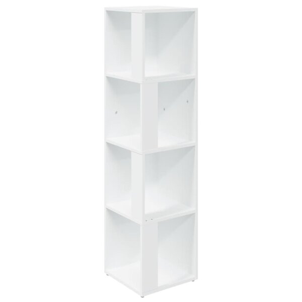 vidaXL Armoire d'angle Blanc 33x33x132 cm Bois d’ingénierie