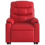 vidaXL Fauteuil inclinable électrique rouge similicuir