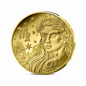 Signes astros - Vierge Monnaie de 5€ 1/2g or