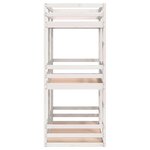 vidaXL Lit superposé triple blanc 75x190 cm bois de pin massif