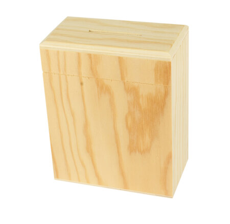 Tirelire en bois Simple et efficace 13 x 10 5 x 6 cm - La Poste