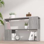 vidaXL Bibliothèque Sonoma gris 100x24x63 cm Bois d'ingénierie