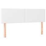 vidaXL Têtes de lit 2 Pièces Blanc 72x5x78/88 cm Similicuir