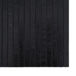 vidaXL Tapis rectangulaire noir 70x300 cm bambou