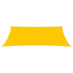 vidaXL Voile d'ombrage 160 g/m² rectangulaire jaune 2x3 m PEHD