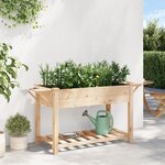 Jardinière vidaXL avec étagères 155x59x76 cm en bois de pin massif