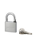 THIRARD - Cadenas à clé Mach 3  laiton nickelé  extérieur  anse inox  50mm  2 clés