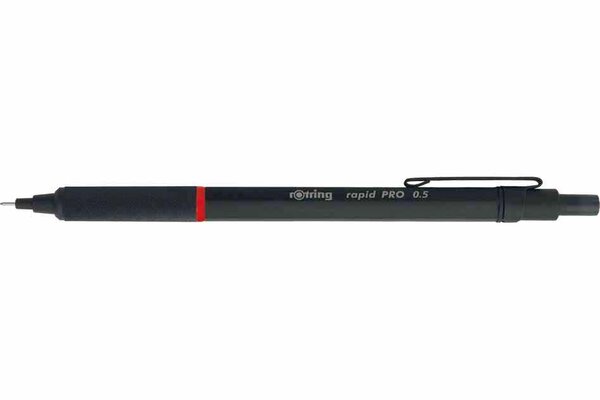 Portemine rapid PRO métal massif Noir mat mines 2,0 mm ROTRING