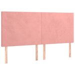 vidaXL Sommier à lattes de lit avec matelas Rose 160x200 cm Velours