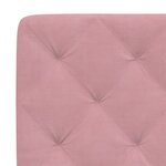 vidaXL Lit avec matelas rose 120x200 cm velours