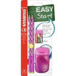 Kit d'écriture école easygraph 's'  droitier  rose stabilo