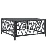 vidaXL Salon de jardin avec coussins 5 Pièces anthracite acier