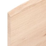 vidaXL Étagère murale 40x10x2 cm bois de chêne massif non traité