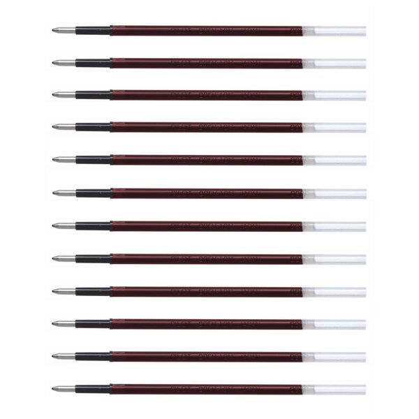 Recharge brfv-10 pour stylo bille acroball pointe moyenne rouge x 12 pilot