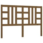 vidaXL Tête de lit Marron miel 146x4x100 cm Bois massif de pin