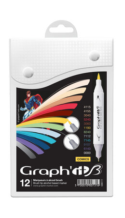 Set de 12 Marqueurs Graph'it Brush Comics