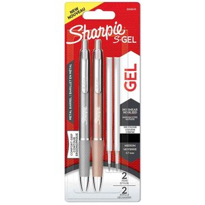 Stylo encre gel S-GEL METAL 0 7 mm assorti SHARPIE