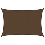 vidaXL Voile d'ombrage 160 g/m² Marron 5x6 m PEHD
