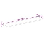 vidaXL Dessus de table 140x50x2 5cm rectangulaire bois massif d'acacia