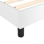 vidaXL Cadre de lit Blanc 200x200 cm Similicuir