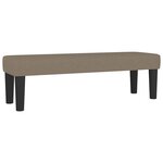 vidaXL Sommier à lattes de lit avec matelas Taupe 180x200 cm Tissu