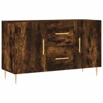 vidaXL Buffet chêne fumé 100x36x60 cm bois d'ingénierie