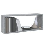 vidaXL Étagères murales cube 6 Pièces Sonoma gris 60x15x23 cm Bois