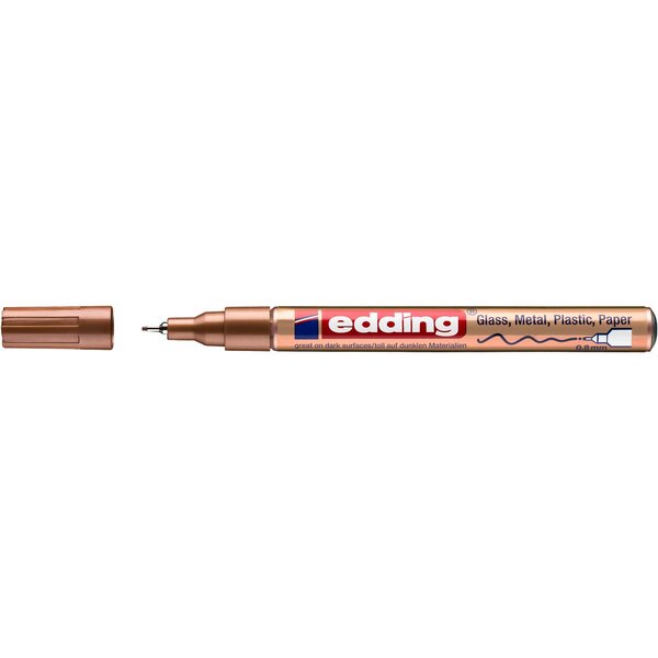 Marqueur Peinture Brillante 780 Cuivre Pointe Fine 0 8 mm x 10 EDDING