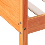 vidaXL Lit de jour sans matelas cire marron 90x190 cm bois pin massif