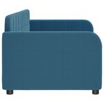 vidaXL Lit de repos bleu 80x200 cm velours