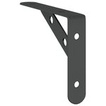 vidaXL Supports d'étagères 4 Pièces 15x2 5x11 5 cm noir acier inoxydable