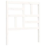 vidaXL Cadre de lit avec tête de lit blanc 90x200 cm bois massif