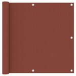 vidaXL Écran de balcon Terre cuite 90x500 cm Tissu Oxford