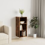 vidaXL Buffet chêne fumé 34 5x32 5x90 cm bois d'ingénierie