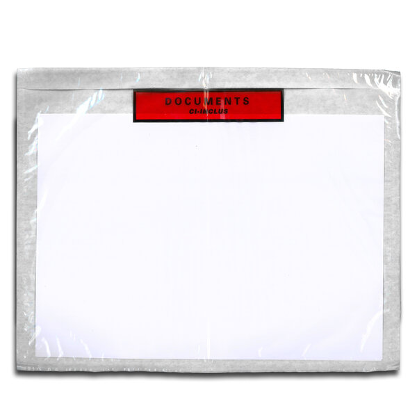 Lot de 500 pochettes documents ci-inclus eco-list a4