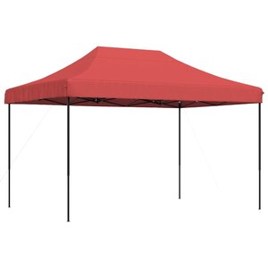 vidaXL Tente de réception pliable escamotable bordeaux 410x279x315 cm