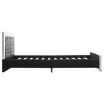 vidaXL Cadre de lit Noir Similicuir 160x200 cm