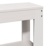 vidaXL Cadre de lit sans matelas blanc 140x190 cm bois de pin massif